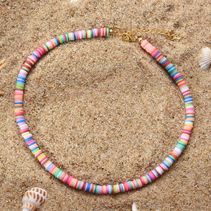 Colorful Beads Necklace Summer Beach Surf Jewelry