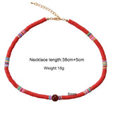 Colorful Beads Necklace Summer Beach Surf Jewelry