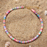 Colorful Beads Necklace Summer Beach Surf Jewelry
