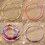 Colorful Beads Necklace Summer Beach Surf Jewelry