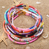Colorful Beads Necklace Summer Beach Surf Jewelry