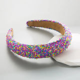 Colorful Beads Sponge Padded Hairband Headband Hair Jewelry