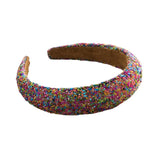 Colorful Beads Sponge Padded Hairband Headband Hair Jewelry