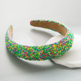 Colorful Beads Sponge Padded Hairband Headband Hair Jewelry