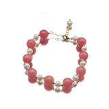 Colorful Beads & Natural Pearl Bracelet for Women, Daughter, Birthday Gift