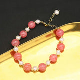 Colorful Beads & Natural Pearl Bracelet for Women, Daughter, Birthday Gift