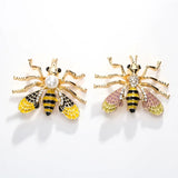 Colorful Bee Enamel Brooch Small Insect Brooch Pin
