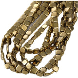Colorful Gallstone Square Beads Diy Jewelry Material 1PCS