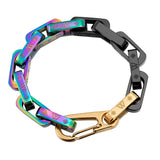 Colorful Couple Bracelets Stainless Steel Hand Chain For Women Men