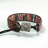 Colorful Bohemian Style Single Layer Natural Stone Bracelet