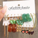 Colorful Butterfly Earring Set For Women