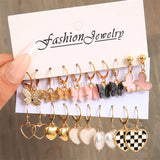 Colorful Butterfly Earring Set For Women