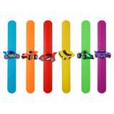 Colorful Car Rubber Slap Bracelet Kid Children Wristband Holiday Gift Favors