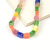 Cat Eye Stone Lampwork Glass Beads Jewelry Making DIY Charm Bracelets Supplies
