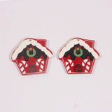 Colorful Resin Jewelry Charms 40pcs DIY Ornaments House Car Snowman Cup Man