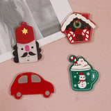 Colorful Resin Jewelry Charms 40pcs DIY Ornaments House Car Snowman Cup Man