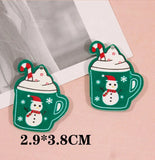 Colorful Resin Jewelry Charms 40pcs DIY Ornaments House Car Snowman Cup Man