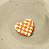 Resin Heart Pendant Charms Ornament Accessories Girls Earring Necklace 50pcs