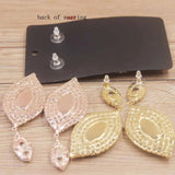 Colorful Drop Earrings Teardrop Shape Crystal Dangle Earrings for Women
