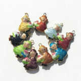 Enamel Monkey Charms Pendant for Jewelry Making