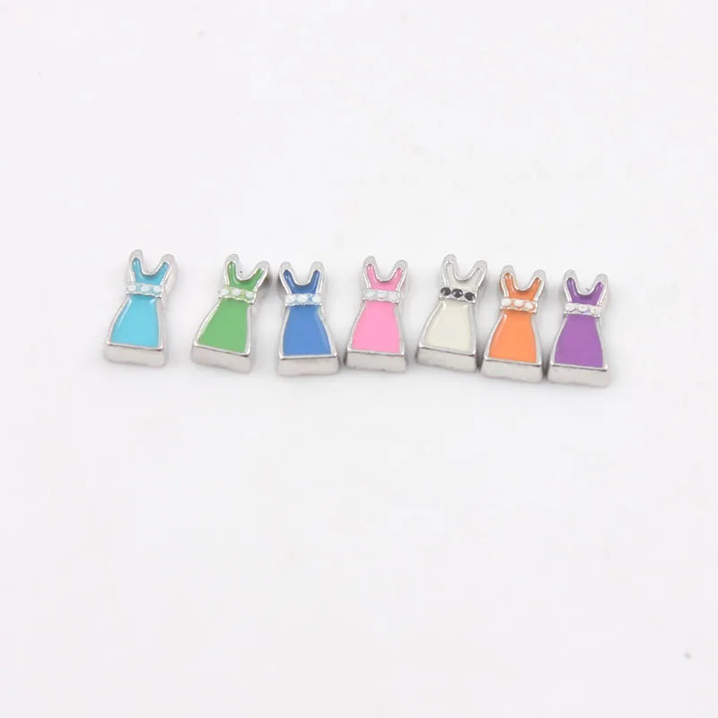 Colorful Alloy Floating Charm For Memory Living Locket