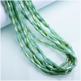 Colorful Crystal Beads 4x12mm Long Bicone Austrian Loose Spacer Beads