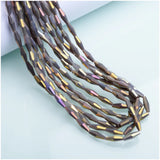 Colorful Crystal Beads 4x12mm Long Bicone Austrian Loose Spacer Beads