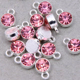 Colorful Crystal Birthstone Charm for DIY Jewelry Making