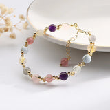 Colorful Crystal Bracelet 925 Silver Jewelry for Women Wedding Party Engagement