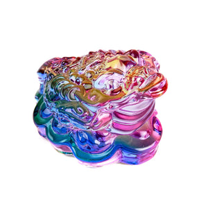 Colorful Crystal Golden Toad Lucky Decoration Transit Jinbao Home Decoration