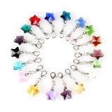Crystal Pink Stars Charms 14MM 10pcs/lot