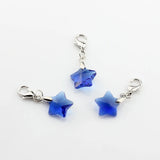 Crystal Pink Stars Charms 14MM 10pcs/lot