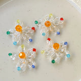 Woven Crochet Flowers Patch Sticker DIY 20pcs