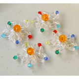 Woven Crochet Flowers Patch Sticker DIY 20pcs