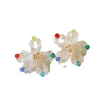 Woven Crochet Flowers Patch Sticker DIY 20pcs