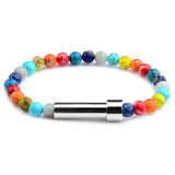 Colorful Crystal Stone Beads Bracelets for Men Women