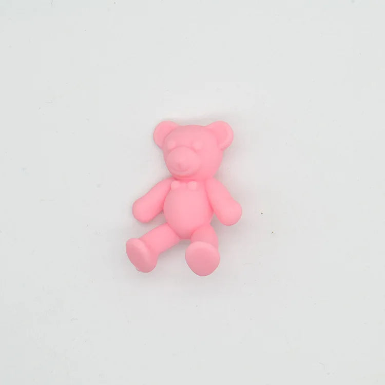 Colorful Bear Acrylic Beads for DIY Jewelry Making