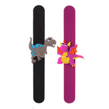 Colorful Dinosaur Snap Slap Wristband Kids Bracelet Enfant Bangle