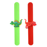 Colorful Dinosaur Snap Slap Wristband Kids Bracelet Enfant Bangle