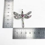 Colorful Dragonfly Pendant 925 Sterling Silver Boho Gift For Women Girls