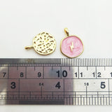Colorful Drop Oil Lightning Pattern Pendant for Jewelry Making