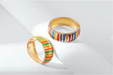 Colorful Drop Oil Metal Bangles Bracelets For Women Indian Bangle Jewelry