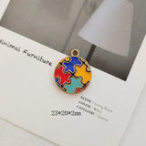 Colorful Enamel Alloy Charms 20pcs Necklace Pendants