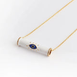 Colorful Evil Eyes Choker Chain Necklace 18k Plated Jewelry