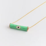 Colorful Evil Eyes Choker Chain Necklace 18k Plated Jewelry
