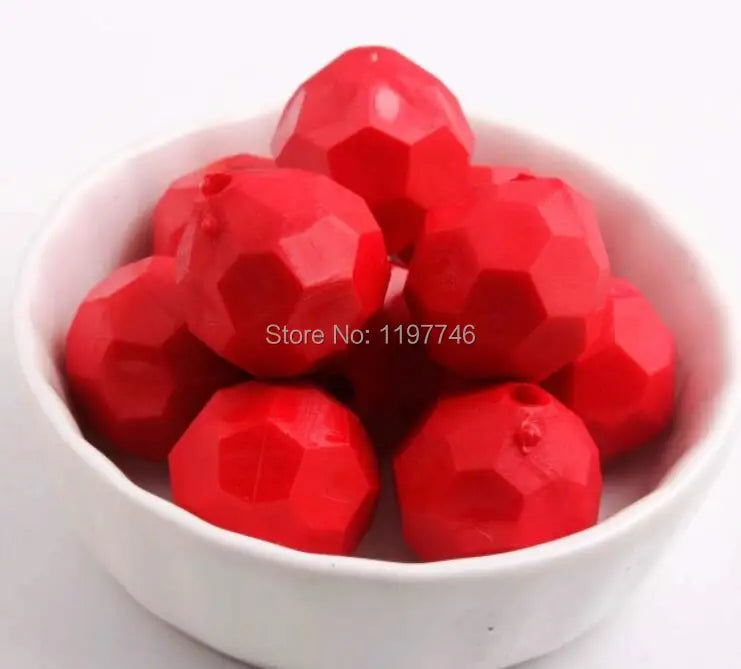 Colorful Acrylic Chunky Beads for DIY Jewelry