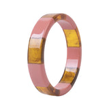 Colorful Acrylic Bracelet Bangles Femme Resin Wide Cuff Bangles for Women