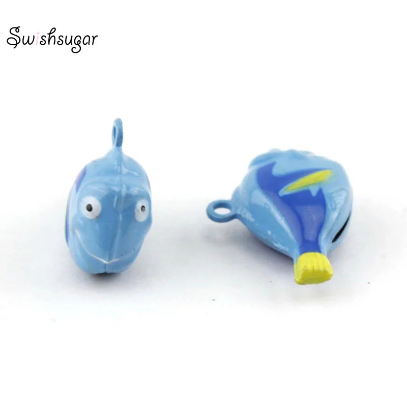 Colorful Fish Cartoon Jingle Bells Pet Necklace Pendant