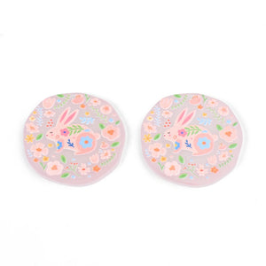Colorful Flower Painting Acrylic Pendants Jewelry Accessories