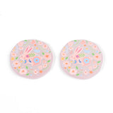 Colorful Flower Painting Acrylic Pendants Jewelry Accessories